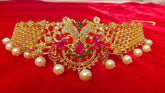 South Indian Golden Polish With AD Choker